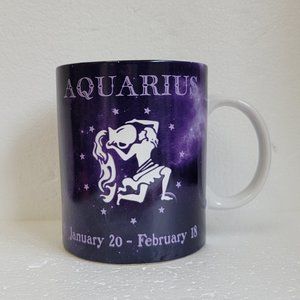 Fisher Stoneware Chinese Zodiac AQUARIUS Big Mug great for Coffee Tea Latte